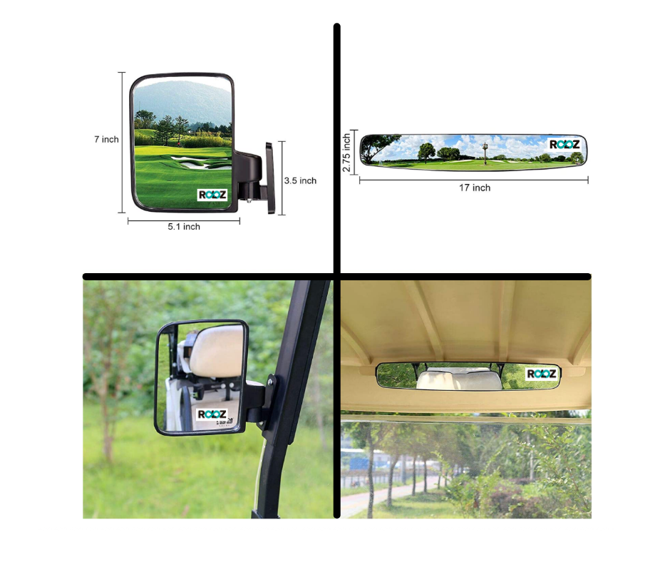 Kit Folding Side Mirror and Rear View Panoramic